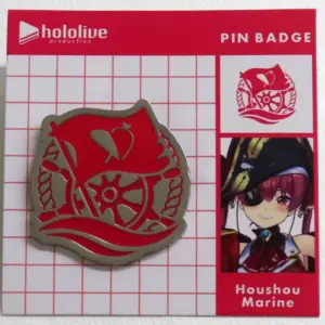 Badge Bins Hollow Bell Marine Emblem Pin Virtual Youtuber Hololive F/S-M503 from
