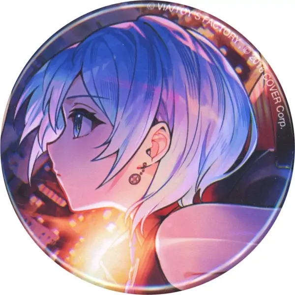 Badge Bins Hoshigai Suisei Left Facing Virtual Youtuber Hololive Midnight Grand