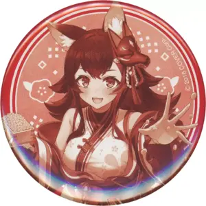 Badge Binz Ogami Mio Solid Color Virtual Youtuber Hololive Character Collection