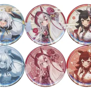 Badge Bins All 6 Types Set Virtual Youtuber Hololive Character Collection Iroha