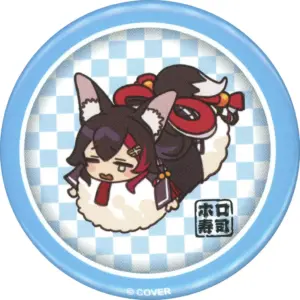 Badge Binz Ogami Mio Virtual Youtuber Hololive Holo No Live Sushi Goods Series R