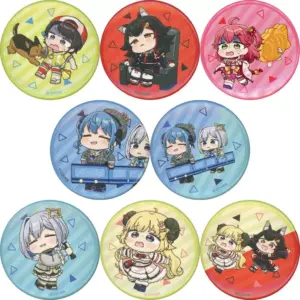 Badge Bins All 8 Types Set Virtual Youtuber Hololive Character Collection F/S-M5