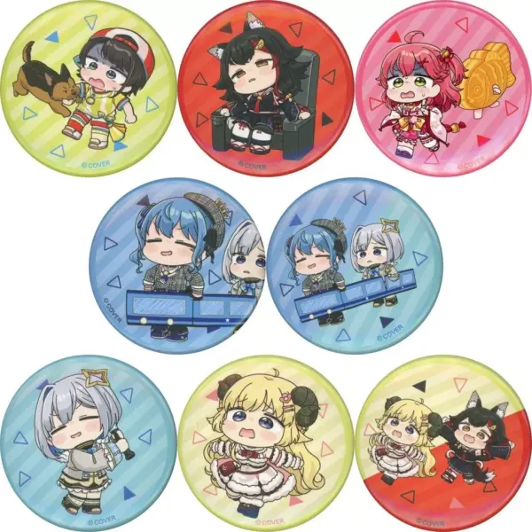 Badge Bins All 8 Types Set Virtual Youtuber Hololive Character Collection F/S-M5