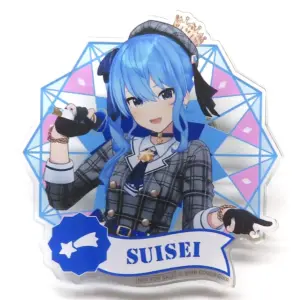 Badge Bins Hoshigai Suisei Mini Acrylic Virtual Youtuber Hololive Joypolis Fancy