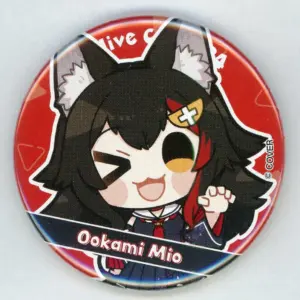 Badge Bins Ogami Mio Virtual Youtuber Hololive City 24 Can F/S-M503 from japan R