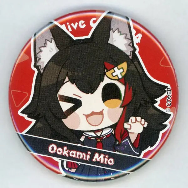 Badge Bins Ogami Mio Virtual Youtuber Hololive City 24 Can F/S-M503 from japan R