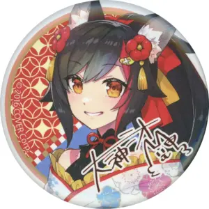Badge Bins Ogami Mio Asian-Style Costume Virtual Youtuber Hololive Lawson Can F/