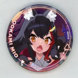 Badge Bins Ogami Mio Halloween Collaboration Commemoration Virtual Youtuber Holo