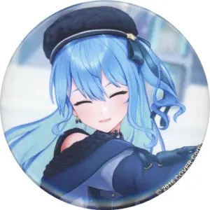 Badge Bins Hoshigai Suisei Eyes Closed/Choreography Virtual Youtuber Hololive Po