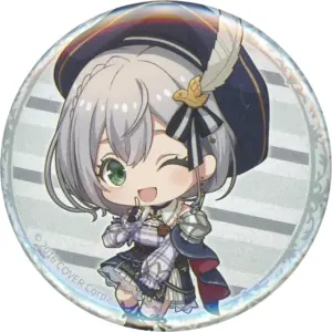 Badge Bins Shirogin Noel Mini Character Virtual Youtuber Hololive Fantasy Collec