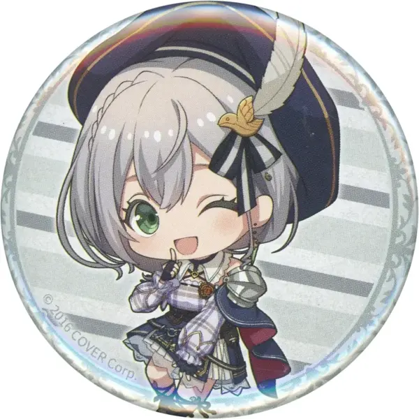 Badge Bins Shirogin Noel Mini Character Virtual Youtuber Hololive Fantasy Collec