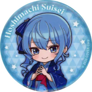Badge Bins Hoshigai Suisei Virtual Youtuber Hololive Gokurakuyu Raku Spa Collabo