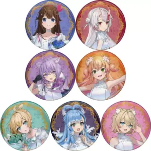 Badge Binz All 7 Types Set Virtual Youtuber Hololive Character Collection/A F/S-