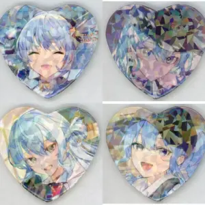 Badge Binz All 4 Types Set Virtual Youtuber Hololive Hoshigai Suisei Birthday 6T