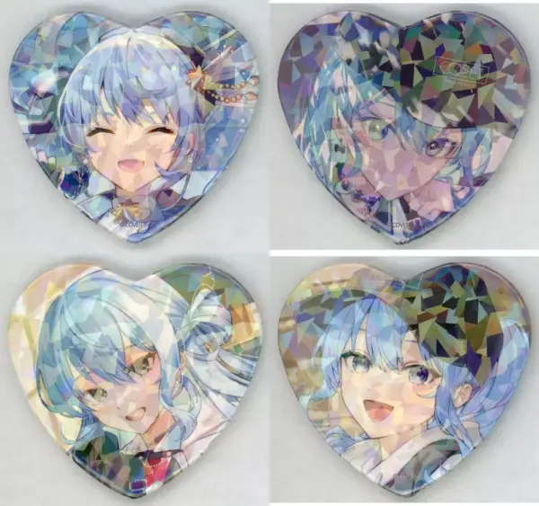 Badge Binz All 4 Types Set Virtual Youtuber Hololive Hoshigai Suisei Birthday 6T