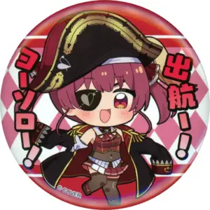 Badge Bins Hokage Marine Mini Character Virtual Youtuber -Art Selection- Only Ca