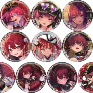 Badge Bin'S All 10 Types Set Virtual Youtuber Hololive Hokel Marine -Art Selecti