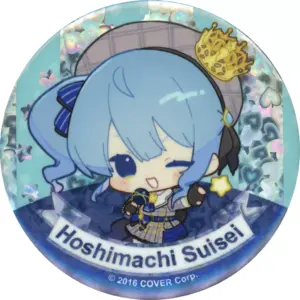 Badge Bins Hoshigai Suisei Foil Stamping Virtual Youtuber Hololive Meet Taipei P