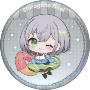 Badge Bins Shirogin Noel Virtual Youtuber Hololive Knowledge Study Group Sweets