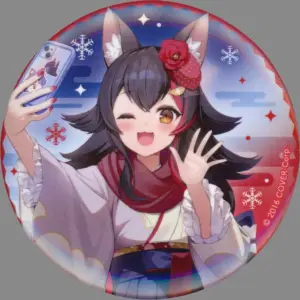 Badge Binz Ogami Mio Life Virtual Youtuber Hololive Iroha Nihohetto Ayafubumi To
