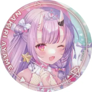 Badge Bin'S Hyakki Ayame Birthday Commemorative 2021 Illustration Virtual Youtub
