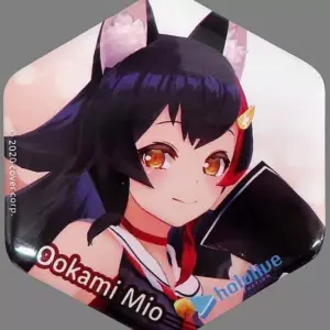 Badge Pins Ogami Mio Virtual Youtuber Hololive Atre Akihabara Blind Can F/S-M503