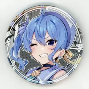 Badge Pins Hoshigai Suisei Virtual Youtuber Hololive Tomorable Can C97 Goods F/S