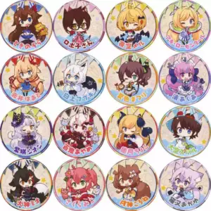 Badge Bins All 16 Types Set Virtual Youtuber Hololive Summer Can C96 Goods F/S-M