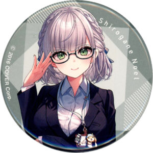 Badge Bins Shiragin Noel Virtual Youtuber Hololive Shiranui Construction Haneda
