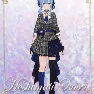 Character Card Hoshigai Suisei Life, Meet, Talk, Vtuber Chatting Festival On Val