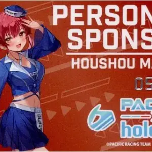 Character Card Hokage Marine Personal Sponsored Pacific Racing Team Hololive 202