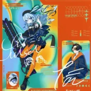 Character Card Hoshigai Suisei L-Size Bromide Cd Virtual Youtuber Hololive Midni
