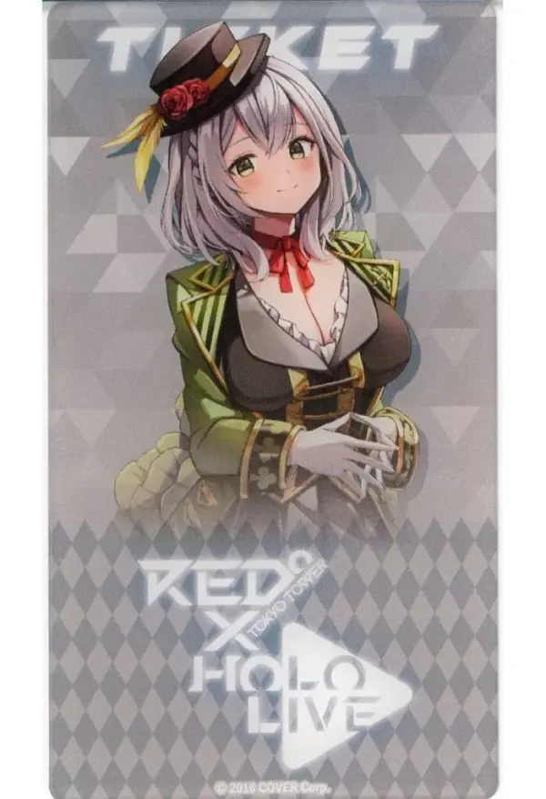 Character Card Shirogin Noel Acrylic Virtual Youtuber Hololive Red Tokyo Tower T