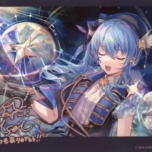 Character Card Hoshigai Suisei L-Volume Bromide Copy Sign Original Comment Cd Vi