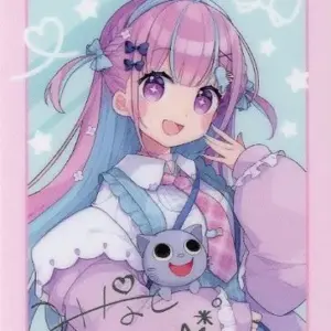 Character Card Minato Akua Pastel Colored Costume Virtual Youtuber Hololive Laws