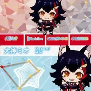 Character Card Ogami Mio Normal Virtual Youtuber Hololive Carddass F/S-M503 from