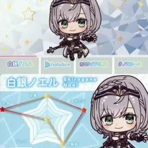 Character Card Shirogin Noel Normal Virtual Youtuber Hololive Carddass F/S-M503