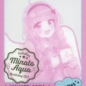 Character Card Minato Akua One Color/Foil Stamping Virtual Youtuber Hololive Tra