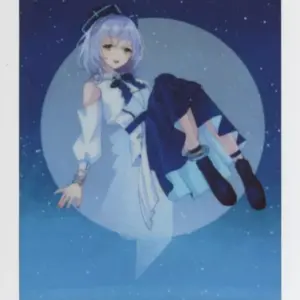 Character Card Shirogin Noel Cheki Cd Virtual Youtuber Hololive Blue Journey / D