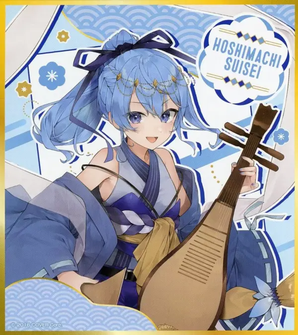 Character Card Hoshigai Suisei Seven Lucky Gods Costume Virtual Youtuber Hololiv