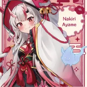 Character Card Hyakki Ayame Bromide Virtual Youtuber Hololive Setsubun Fair Fuku