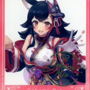 Character Card Ogami Mio Background Light Blue/Foil Stamping Virtual Youtuber Ho