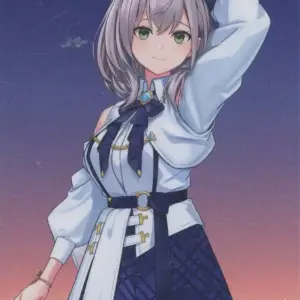 Character Card Shirogin Noel Trading Cd Virtual Youtuber Hololive Blue Journey /