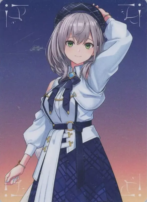 Character Card Shirogin Noel Trading Cd Virtual Youtuber Hololive Blue Journey /
