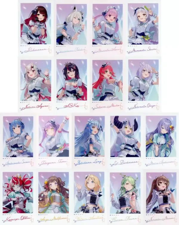Character Cards Set Of 18 Types Virtual Youtuber Hololive 5Th Fes. Capture The M