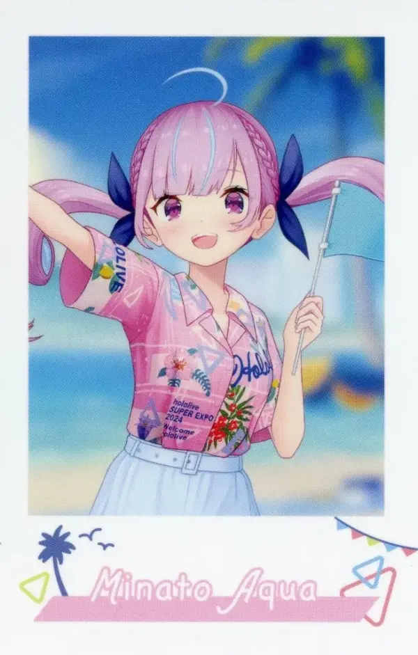 Character Card Minato Akua Virtual Youtuber Hololive Super Expo 2024 Random Chek