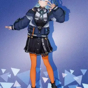 Character Card Hoshigai Suisei Everyday Clothing Idol Costume/Full Shot Original