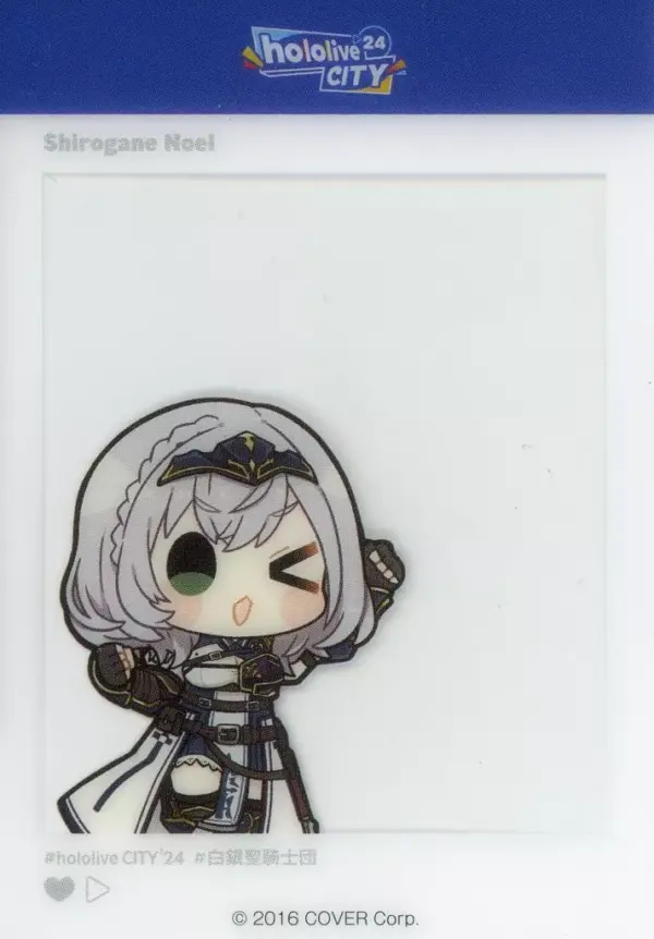 Character Card Shirogin Noel Virtual Youtuber Hololive City 24 Clear F/S-M503 fr