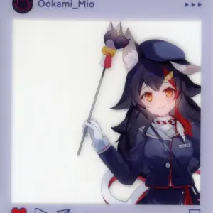 Character Card Ogami Mio Virtual Youtuber Hololive City 24 Tourist Clear F/S-M50