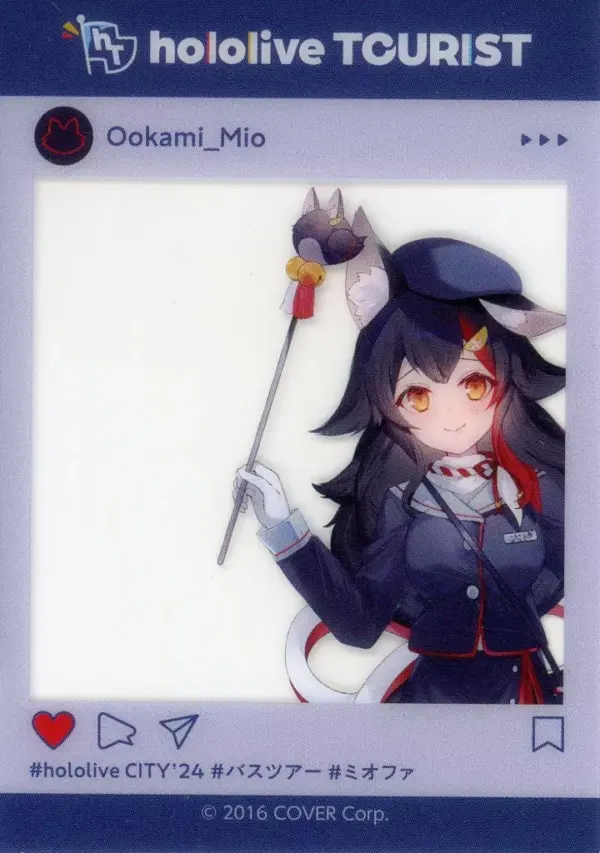 Character Card Ogami Mio Virtual Youtuber Hololive City 24 Tourist Clear F/S-M50